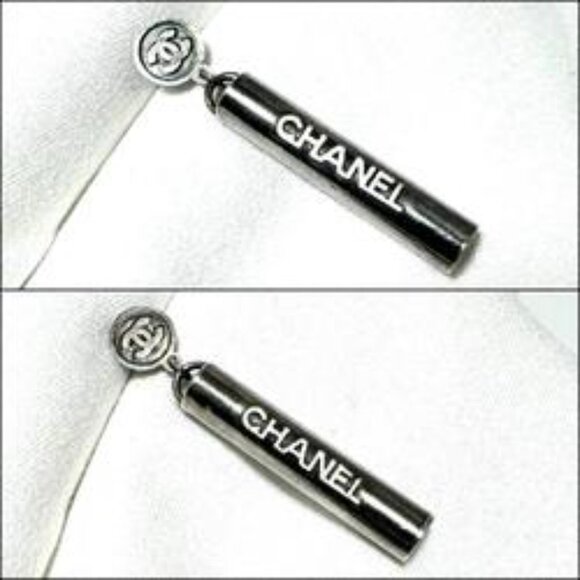 #105  Authentic Chanel Drop Stud Earrings - Picture 4 of 7